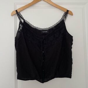 The Kooples Silk Camisole Blouse Size 1 Small in Black